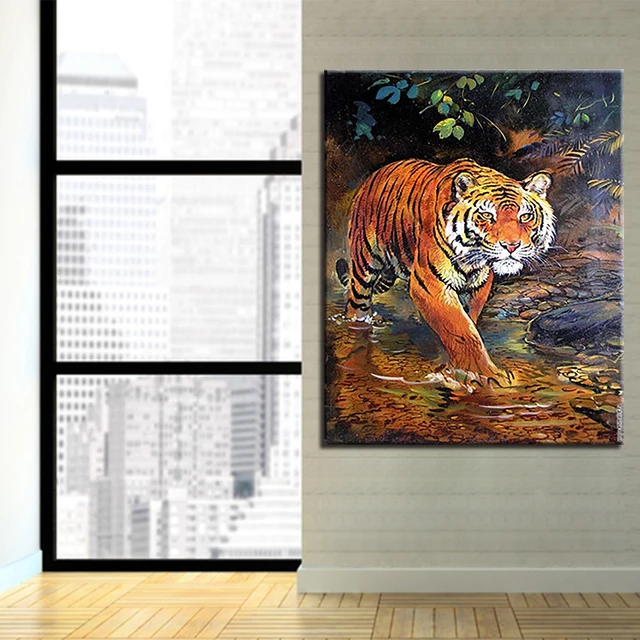 Gambar Mewarnai Harimau Lucu