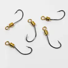 [50 шт.] горячий рыболовный крючок с вращающимся поворотом острые Piont рыболовные снасти делая крючки