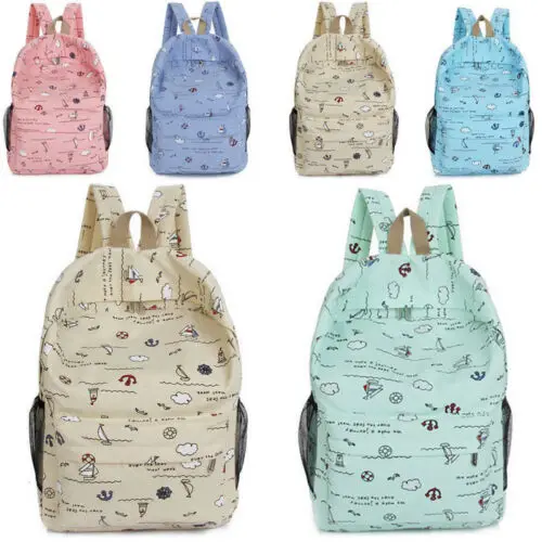

Kids Children Boy Girl Cartoon Travel Organizer Bags Case Print Shoulder Backpack School Bookbag Rucksack Travel Satchel Bags