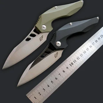 

Eafengrow 2 Coloes EF226 Top Military Camping Folding Knife D2 Steel Blade G10 Handle Outdoor Hunting Utility Knives EDC Tool