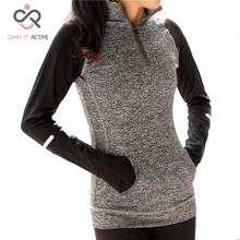 Новое поступление, женские рубашки для фитнеса, йоги, спортивная куртка на молнии, трико для фитнеса и йоги, длинные рукава, esp032