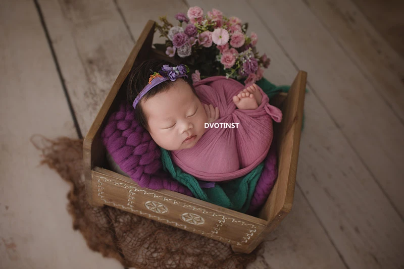 Dvotinst новорожденный реквизит для фотосъемки детская Ретро позирует кровать корзина для ванной Cribs Fotografia аксессуары для студийной фотосессии