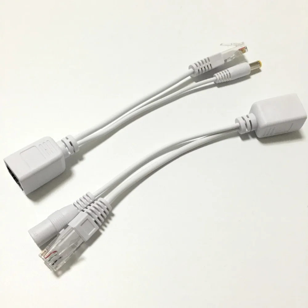 Горячий кабель адаптер PoE разъемы Пассивный кабель питания Ethernet PoE адаптер RJ45 инжектор+ Сплиттер Комплект 5 в 12 В 24 в 48 в