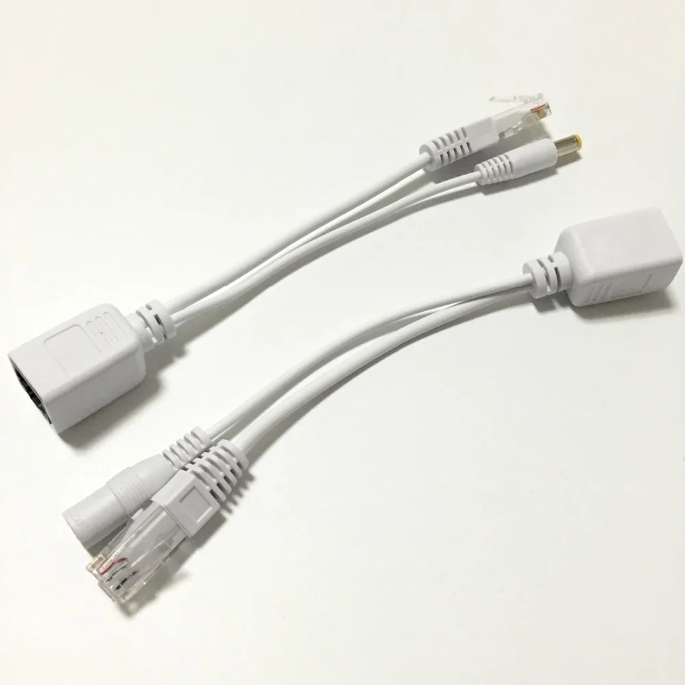 Новый горячий кабель адаптер POE разъемы Пассивный питания Ethernet PoE RJ45 инжектор +