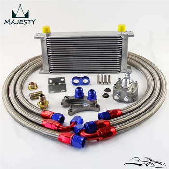 

19 ROW OIL COOLER KIT FOR N**ISSAN S**ilvia S13 S14 S15 180SX 200SX 240SX SR20DET Silver