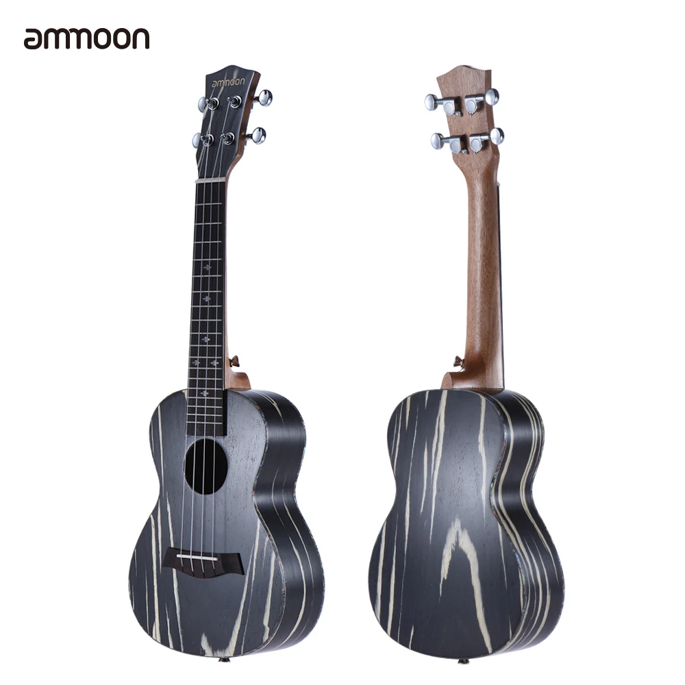 ammoon 24" Acoustic Soprano Ukulele 4 Strings Ukelele Uke18 Frets