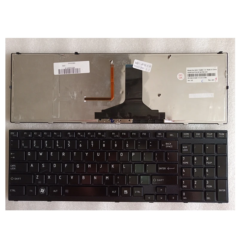 Английская 99% новая клавиатура для TOSHIBA Satellite A660 A600 A600D A665 US сменная Клавиатура