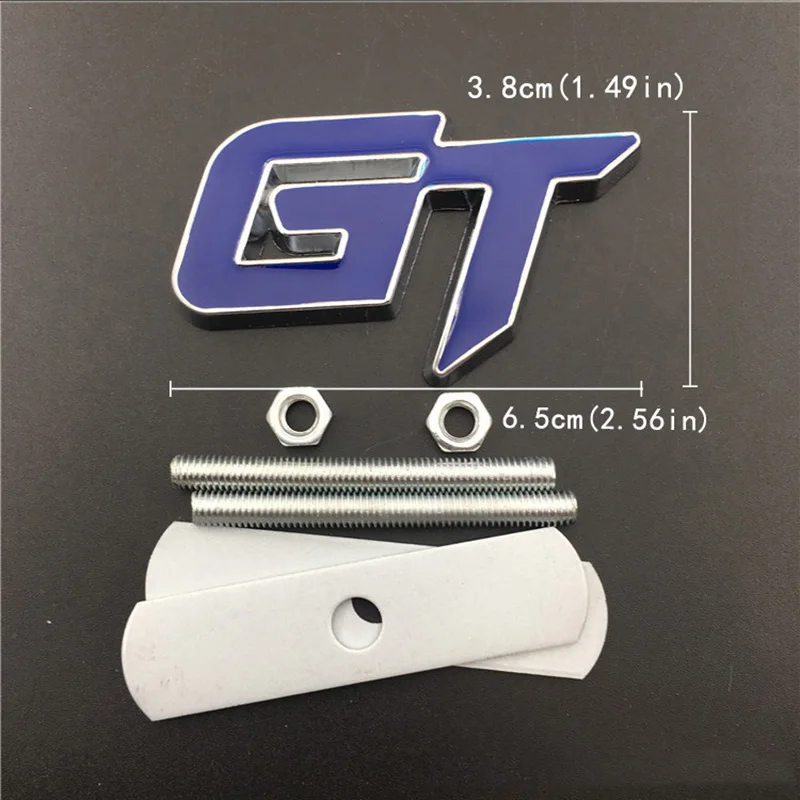 Авто Стайлинг для GT Logo Передняя решетка эмблема кузова автомобиля Стикеры значок