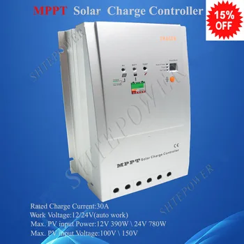 

Tracer3215RN MPPT Solar Controller, 100% TURE MPPT 30AMPS 12V 24V Auto Solar Panel Battery Charge Regulators