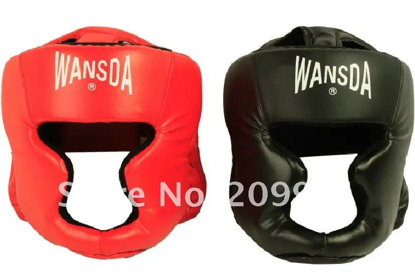 Wansda Durable Closed type boxing Taekwondo head guard protection Sparring helmet mma Muaythai muay UFC Sanshou fighting 1 piece