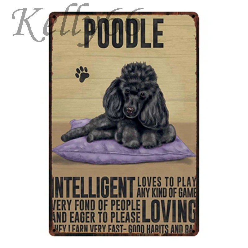 y-1623 О собаке металлический знак Home Decor Pet магазине Wall Art Живопись 20*30 см потертый шикарный металлический декоративное украшение на стену для кафе для дома Декор - Цвет: y-1623