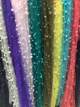 

Sophia-12.307 embroidered Mesh Tulle fabric Factory price sequins Nigerian lace fabrics