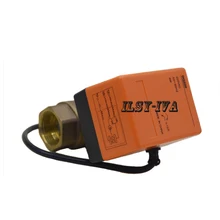 Новинка DN20, DN25 большой Диаметр с подкладкой латунь AC24V/AC220V тип коммутатора Электрический шаровой кран