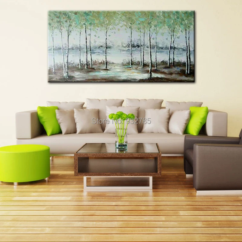 Hand-Painted-Green-Forest-Oil-Painting-Trees-Wall-Picture-Large-Canvas-Art-Living-Room-Bedroom-Decoration (1)