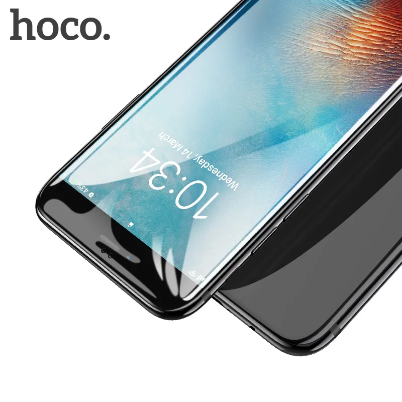 Hoco для Apple iPhone 6 6S PLUS 3D закаленное стекло плёнка 9H протектор экрана защитное стекло полное покрытие для сенсорного экрана Защита на весь экран на Айфон 6 3Д стекло для айфона 6 6S плюс