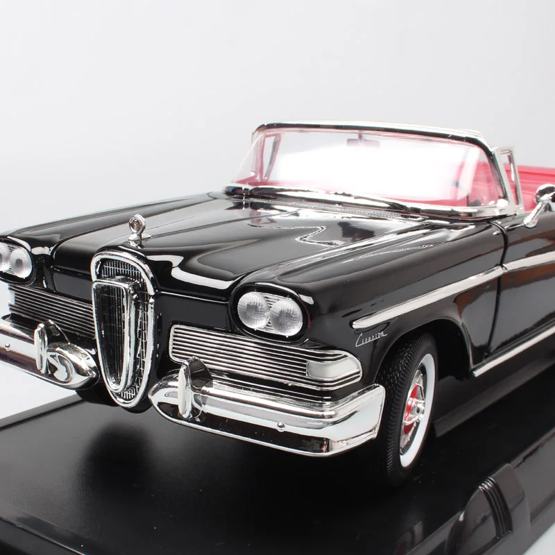 Классические детские 1 18 брендов большой Ford Edsel цитирования 1958 г. Модели-трансформер металлическое ведро литой автомобиль реплики подарки хобби