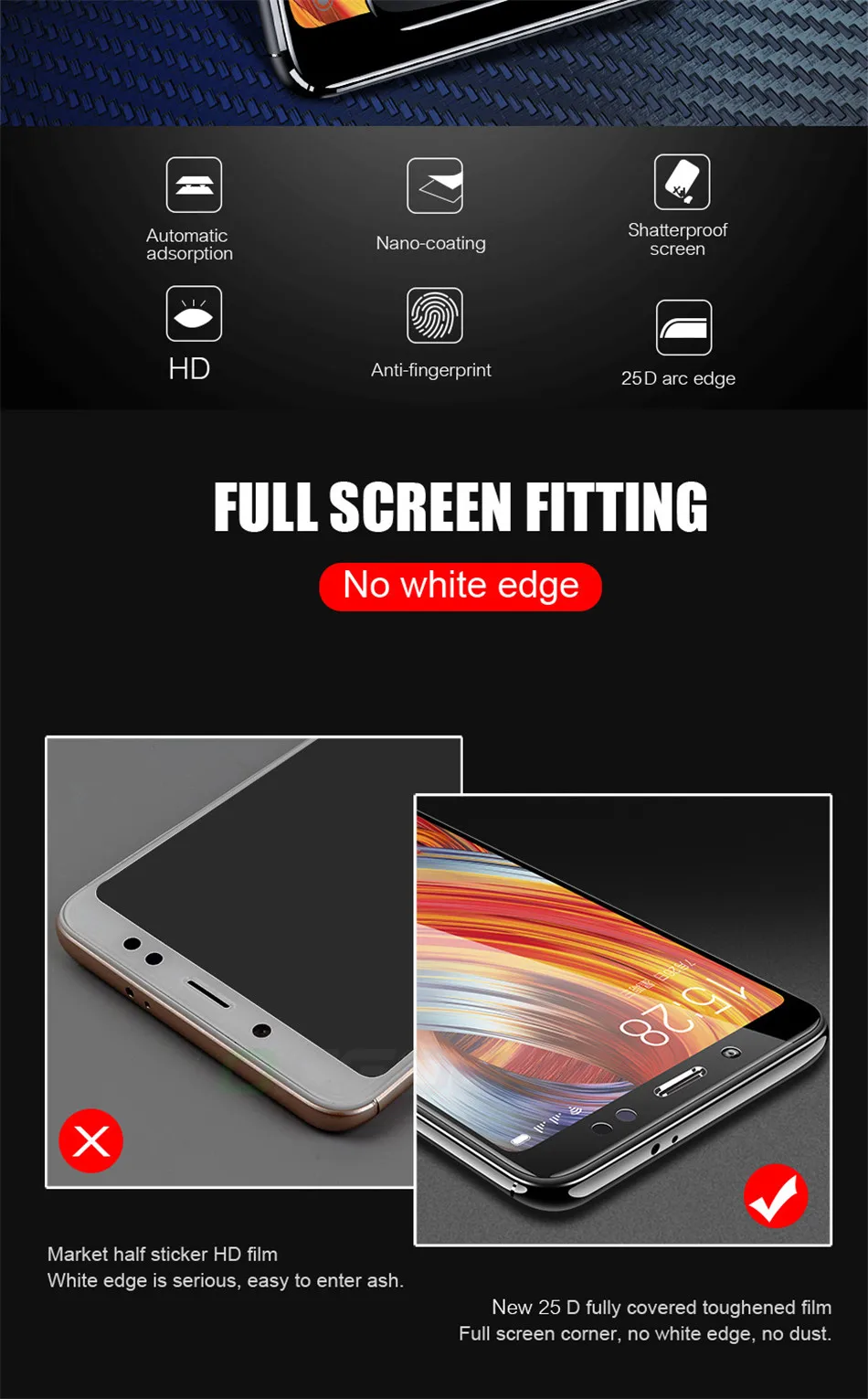 25D закаленное стекло для Xiaomi Redmi Note 7 6 Pro 5 Plus Redmi 6A 6 Pro 4X 5A защита экрана полное покрытие для Redmi Note 5 стекло