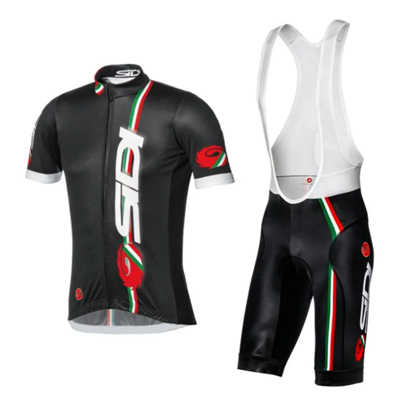 2018 Summer Sidi TEAM Cycling JERSEY Quick Dry Ropa Ciclismo Mens Bicycle Clothing GEL Breathable Pad Bib Short Sets