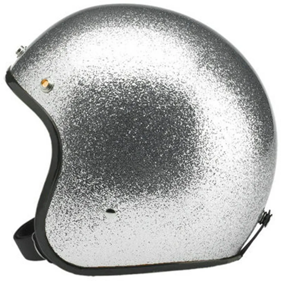 Casco Moto Vintage Jet - Modello Mezzo Aperto Con Parasole - Omologato DOT - Per Uomo E Donna - Harley, Cruiser, Scooter - Taglie M-L-XL