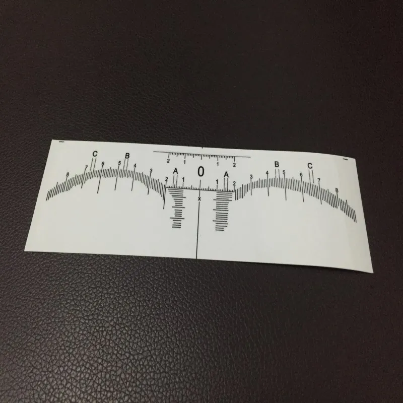

20 Pcs White Disposable Microblading Makeup EyeBrow Measure Eyebrow Guide Ruler Permanent Tools Tattoo Accesories