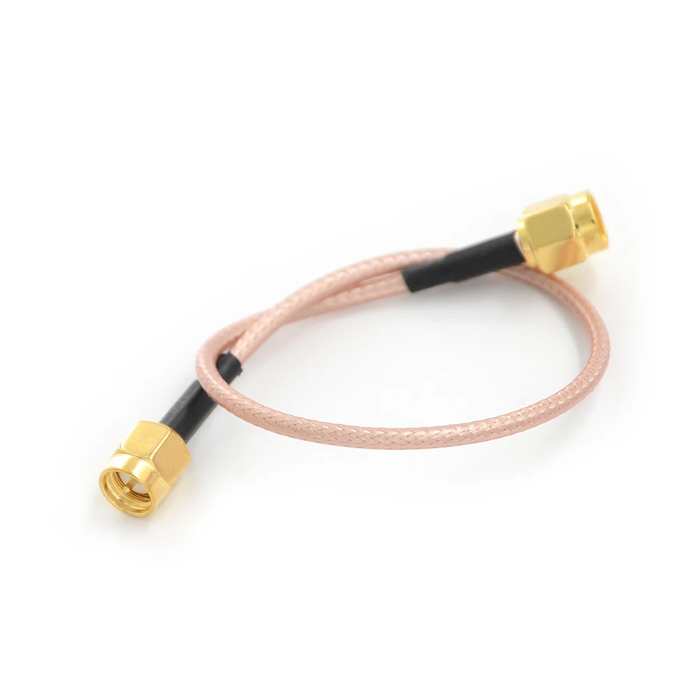 

20cm / 8'' Cable SMA Male To SMA Male With Nut Bulkhead RF Coax Pigtail Cable RG316 Connector Adapter Plastic, Metal