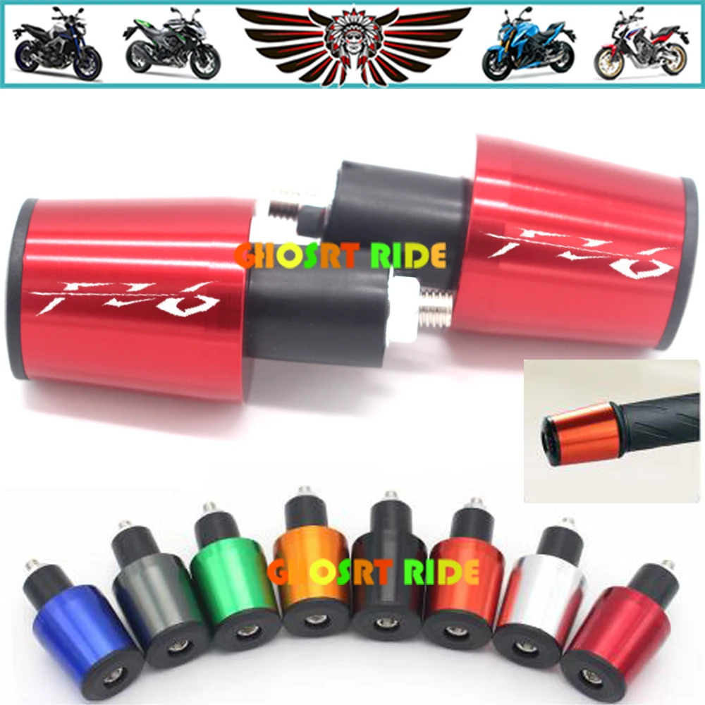 

Motorcycle Accessories 7/8'' 22MM Handlebar Grips Handle Bar Cap End Plugs For YAMAHA FZ6 FAZER 2004-2008