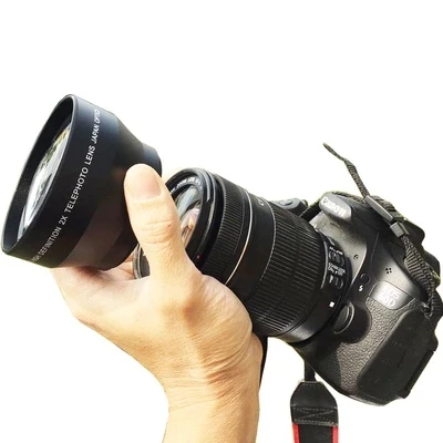 62 мм 2.0X супермакросъемки Широкий формат Fisheye макросъемки для объектива Canon NIKON sony PENTAX DSLR DV 18-200 камера резьба объектива