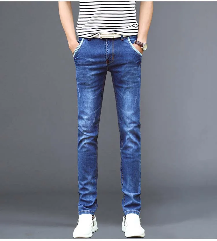 Весна осень зима мужские флисовые джинсы Мужские Термо джинсовые штаны теплые брюки облегающая одежда