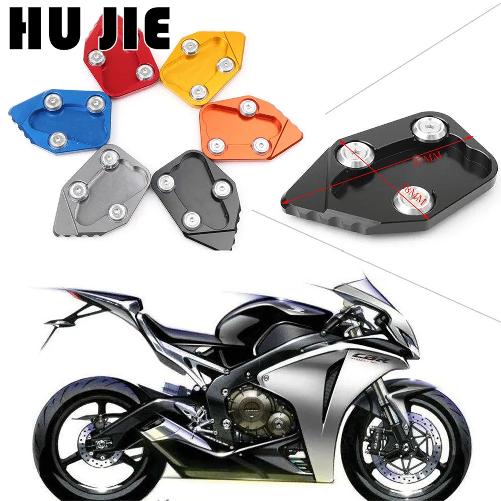 CNC черный для Honda CBR 1000 RR 1000RR CBR1000RR 2008- мотоциклетные подставка для ног подножка сбоку расширение площадку Поддержка пластины