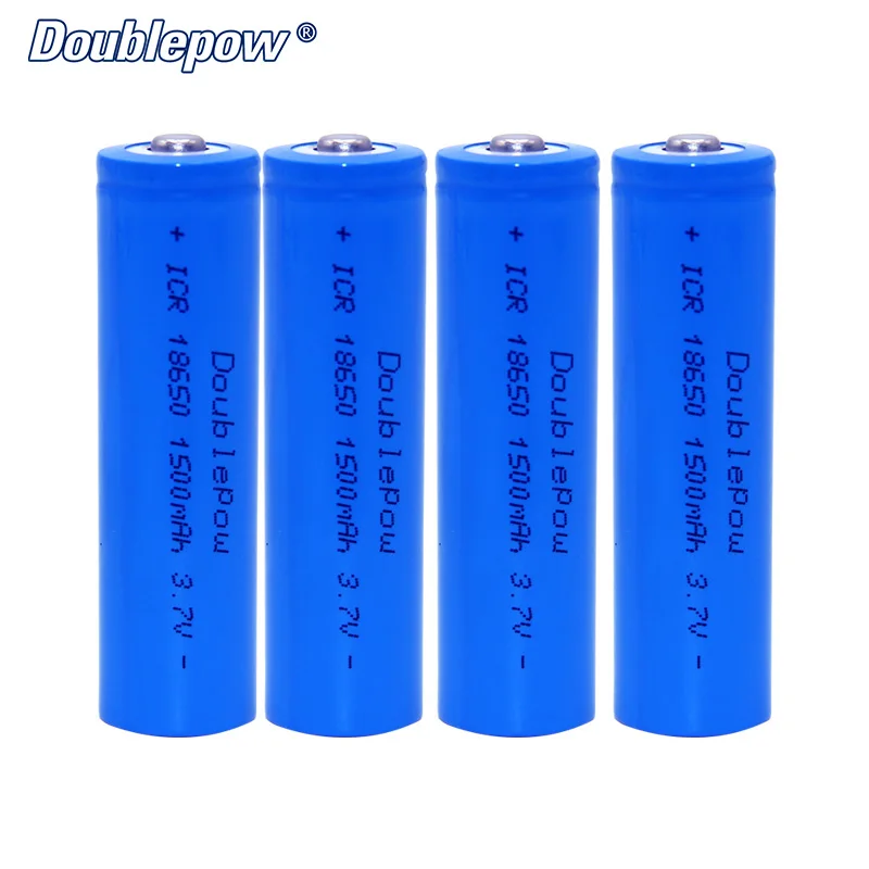 4 шт./лот Бесплатная доставка Горячая Распродажа Doublepow DP 18650 1500mA 3 7 в литий ионная