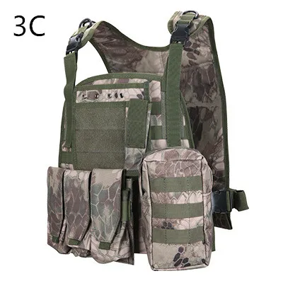 Камуфляж для охоты военный тактический жилет Wargame Body Molle Armor охотничий жилет CS наружное оборудование для джунглей