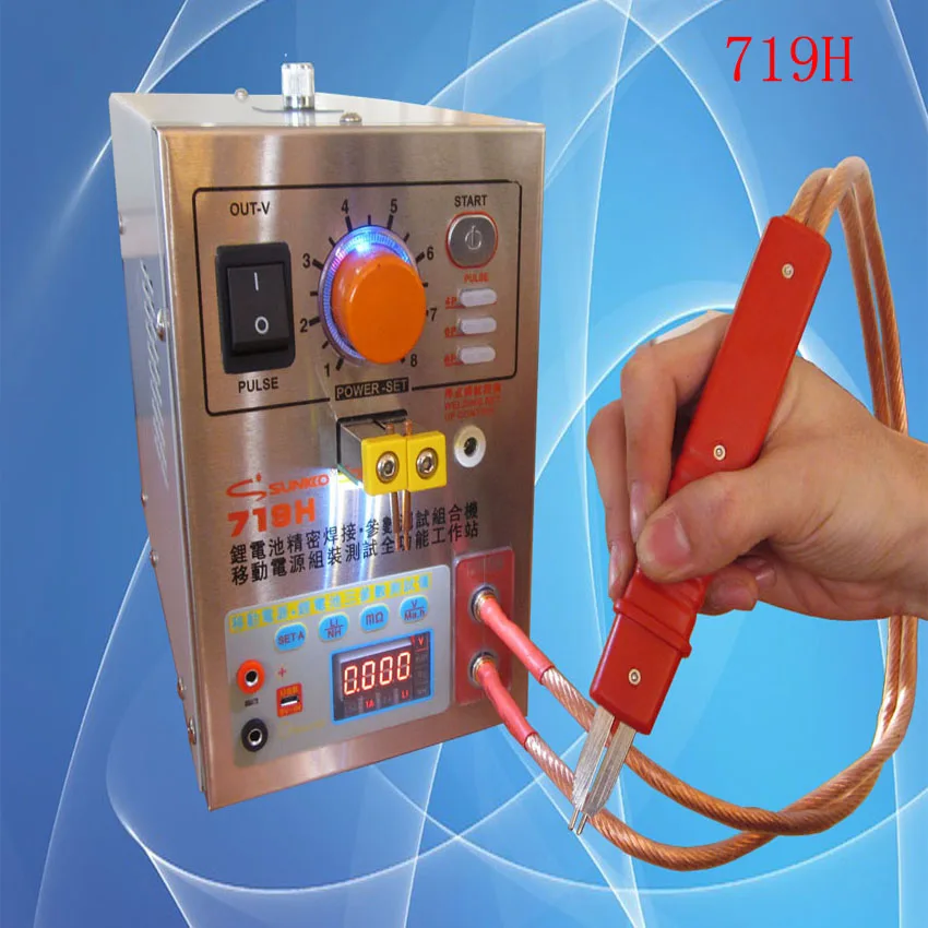 

719H 2 IN 1 POWER Battery Assembly pracision battery spot welder digital battery tester Multifunctional work station