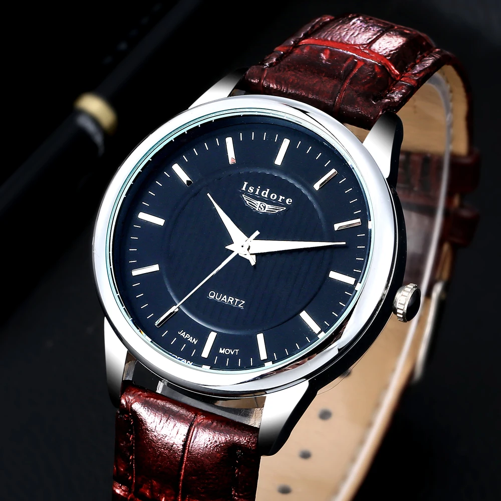 2016 Fashion Casual Men Watch New Luxury Brand High Quality Leather