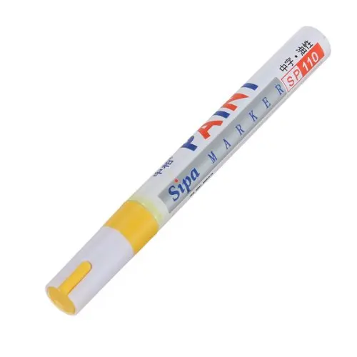SOSW-Sipa SP-110 фетровый маркер ручка Перманентный зарегистрированный шины marke авто мотоцикл желтый
