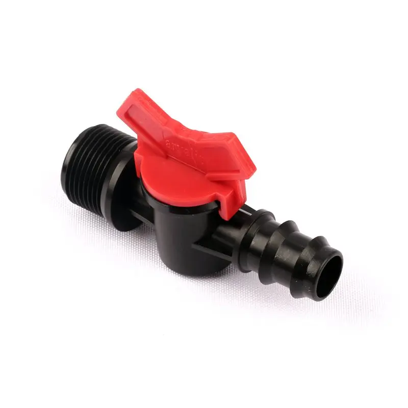 2pcs 0.75 Inch Valve 3/4" Male Thread to 20mm Barbed Transfer Valve