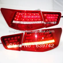 2009-2013 год Для Киа церато Форте 4 двери светодиодный задний фонарь красный белый цвет супер люкс