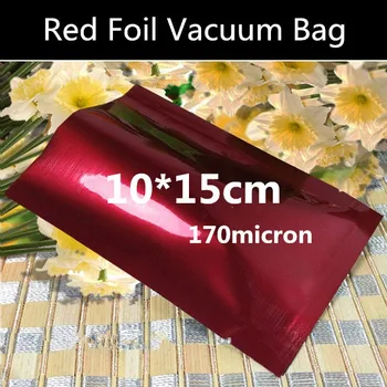 

100pcs 10x15cm (3.9'' * 5.9'') 170micron Aluminizing Foil Vacuum Bag Foil Vacuum Storage Bag Freezer Food Bag