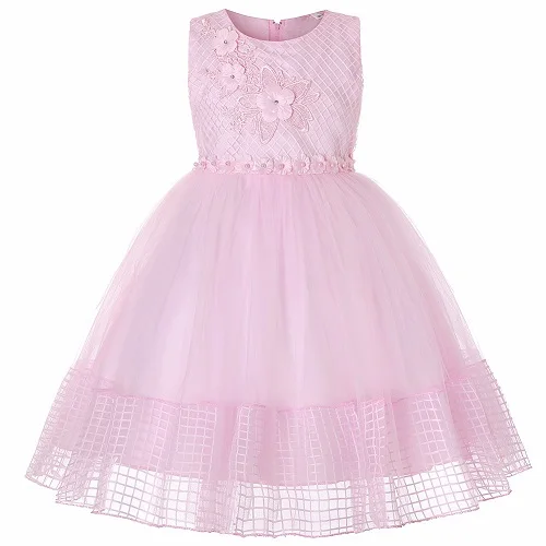Baby Girl Princess Ball Gown Dress Flower Lace Children Bridemaid For ...