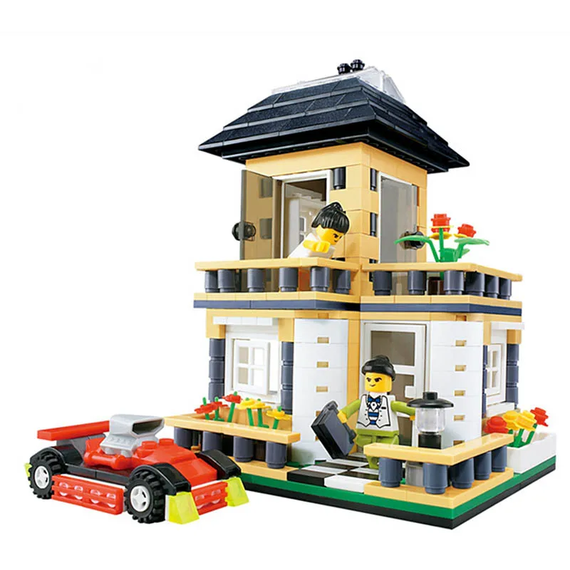 

Stavanger Assembling Building Blocks Assembled Intelligence Toys DIY Scene Gift Cottage Compatible Legoe Educational