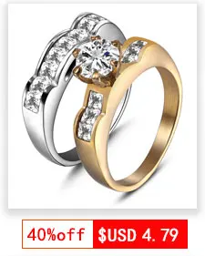 Новая модная нержавеющая сталь для влюбленных набор любви когти металлический маленький титановый кольцо помолвка круглая роскошь не может быть