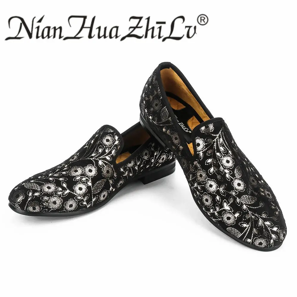 New fashion super fabric print men' loafers handmade luxurious brand ...