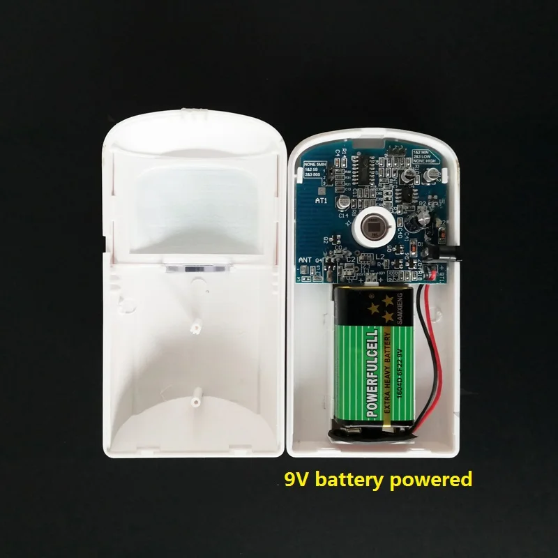 Qolelarm Встроенная антенна 1/4/10 шт в наборе, 433 МГц батарея + AC вдвое большая мощность беспроводной инфракрасный датчик движения PIR детектор для