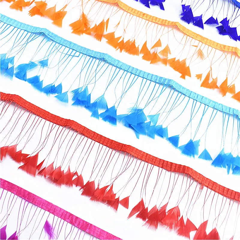 Новые кожаные розовые гусиные перья отделка рукоделие перья 2 метра перья для самостоятельного изготовления ювелирных изделий перья фазана для рукоделия