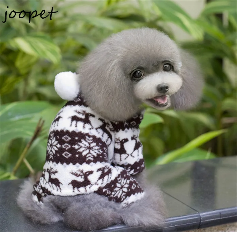 4 вида цветов новейшие собака одежда зима флис Sportwear Собака комбинезон с капюшоном любимая одежда собака пижамы