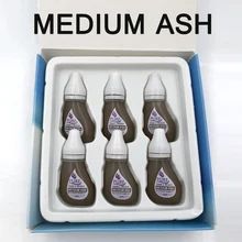 6 шт. США Biotouch пигмент получить чистый уверенность чистый Micropigment татуаж чернила татуировки для глаз бровей Средний Ash