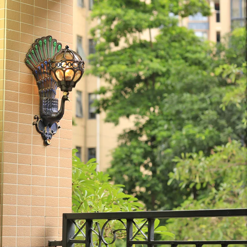  waterproof wall lamp outdoor corridor garden balcony wall lamp retro outdoor villa gate lights - 32868880264