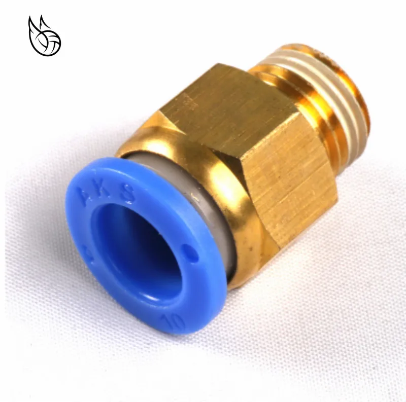 

1/8'' 1/4'' 3/8'' 1/2'' Male-4 6 8 10 12mm Straight Push in Fitting Pneumatic Push to Connect Air Adapter Plug Socket Connector