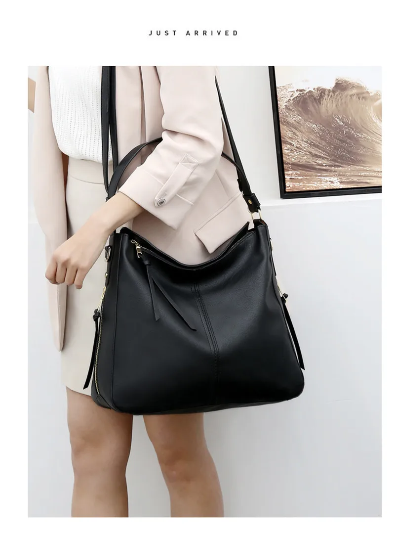 Large Hobos Bag Women Soft PU Leather Totes Bag Female Good Quality Handbag For Ladies Cross Body Shoulder Bag grand sac a main