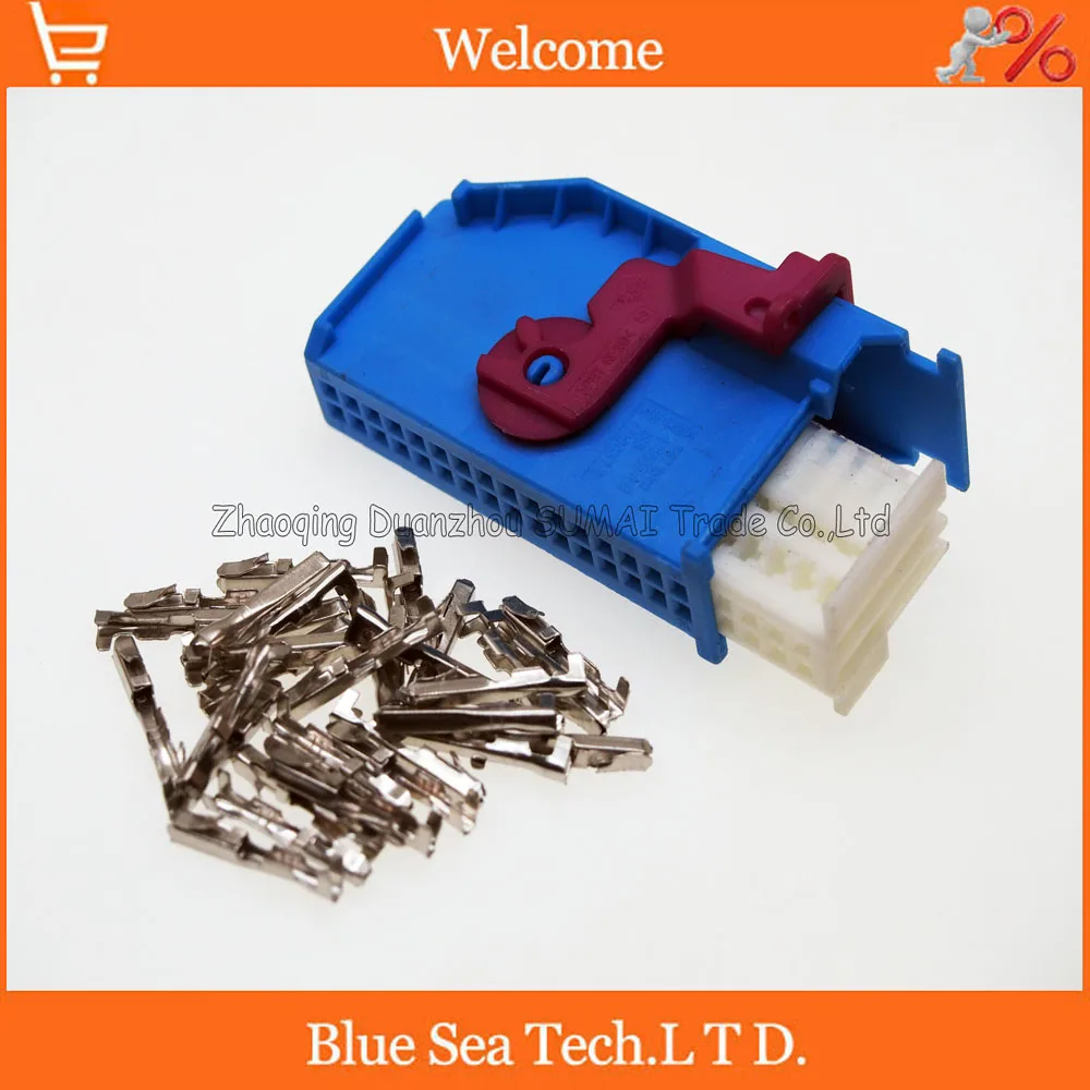

32 Pin/way 1J0 972 977 D Instrument plug, B5 plug,Auto modified computer connector for Tyco for VW Audi BMW etc.