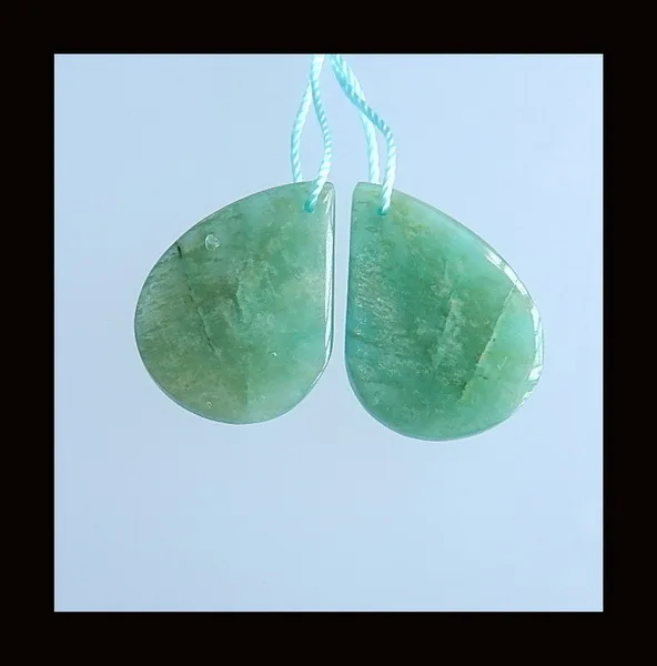 

Amazonite fashion woman Earring Beads,25x18x4mm,5.4g